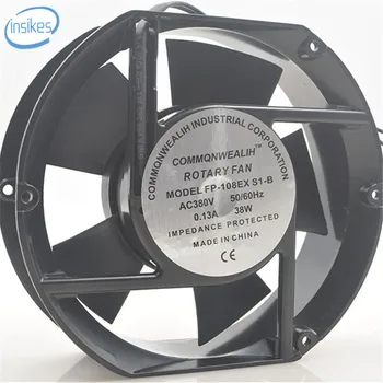 

FP-108EX S1-B AC 220V 38W 3100RPM 17050 17cm 170*150*50mm 2 Wires 50/60HZ Axial Cooling Fan