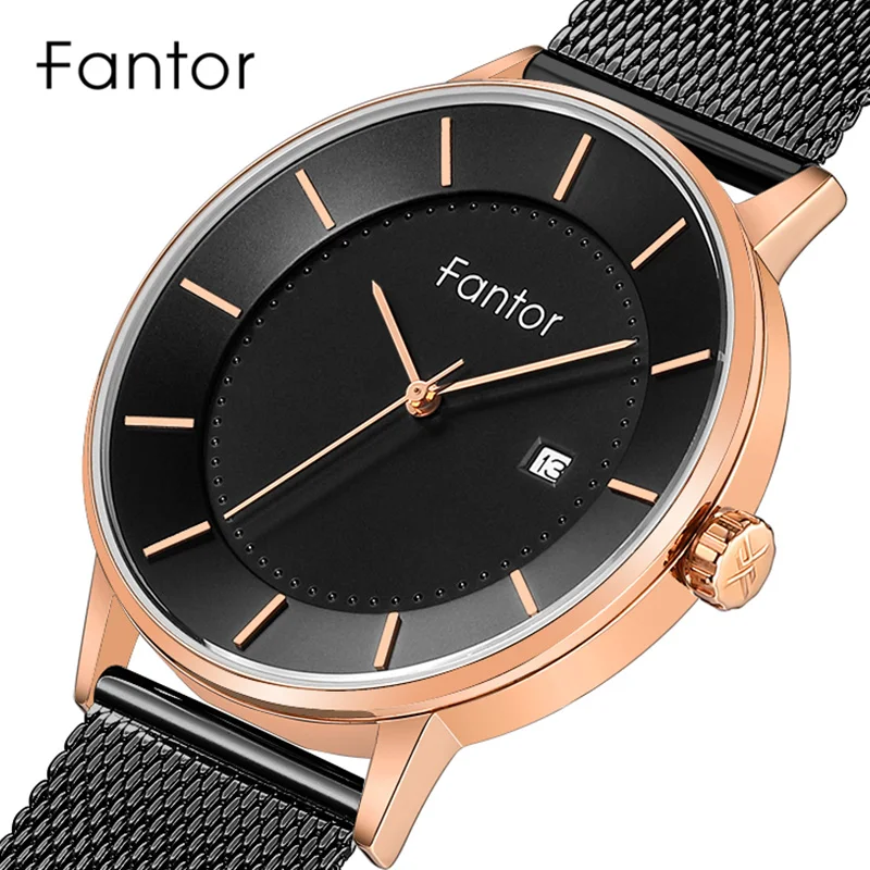 Fantor Minimalist Watch Mens Waterproof Quartz Date Casual Watches Men Black Mesh Wristwatch Top Brand Man Wrist Watch 2019
Fantor Minimalist Watch Mens Waterproof Quartz Date Casual Watches Men Black Mesh Wristwatch Top Brand Man Wrist Watch 2019