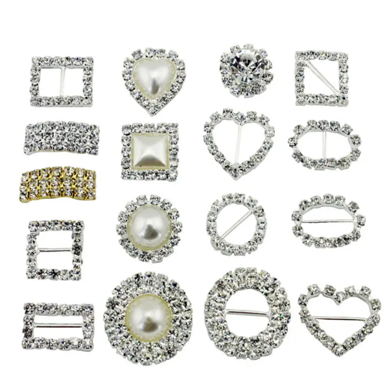 10 pcs / Pack Stunning Diamond Square/HeartRound/Pearl Rhinestone Buckle Ribbon Slide Diamante Buckle invitation accessories
10 pcs / Pack Stunning Diamond Square/HeartRound/Pearl Rhinestone Buckle Ribbon Slide Diamante Buckle invitation accessories