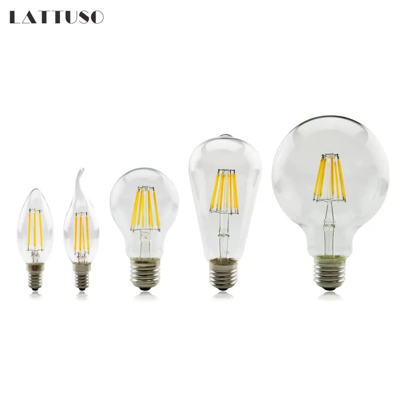 Led bulb E27 E14 2W 4W 6W 8W Vintage Edison lamp G45 A60 ST64 G80 G95 G125 AC220V transparent Glass Filament light Retro lamps
Led bulb E27 E14 2W 4W 6W 8W Vintage Edison lamp G45 A60 ST64 G80 G95 G125 AC220V transparent Glass Filament light Retro lamps