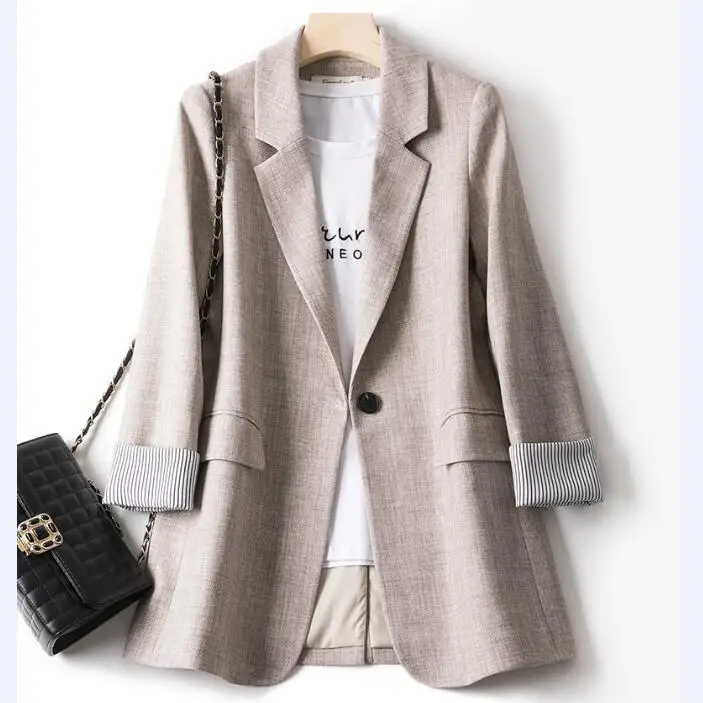 Luxury Brand Solid Women Blazer Suit Jacket Long Sleeve Outwear Coat Fashion Casual Work Office Lady New Arrival chaqueta mujer
Luxury Brand Solid Women Blazer Suit Jacket Long Sleeve Outwear Coat Fashion Casual Work Office Lady New Arrival chaqueta mujer