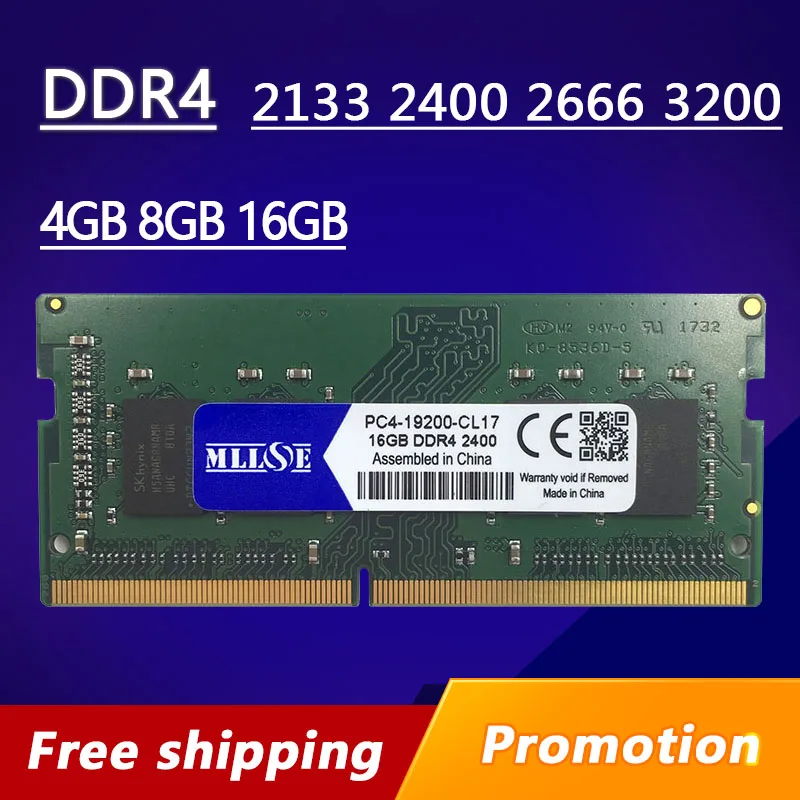 MLLSE Laptop DDR4 RAM 4GB 8GB 16GB 4G 8G 16G RAM Memory ddr 4 2133mhz 2400mhz 2666mhz notebook Memoria 260-pin SODIMM
MLLSE Laptop DDR4 RAM 4GB 8GB 16GB 4G 8G 16G RAM Memory ddr 4 2133mhz 2400mhz 2666mhz notebook Memoria 260-pin SODIMM