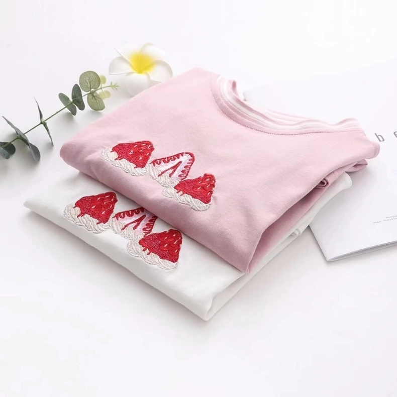 funny t shirts 2018 korean summer ulzzang harajuku kawaii fashion cute embroidery thread stitching strawberry pink t-shirt women
funny t shirts 2018 korean summer ulzzang harajuku kawaii fashion cute embroidery thread stitching strawberry pink t-shirt women