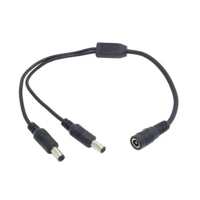 DC 5 мм Jack Power Female Barrel to 2 Штекерный Соединительный сплиттер кабель для