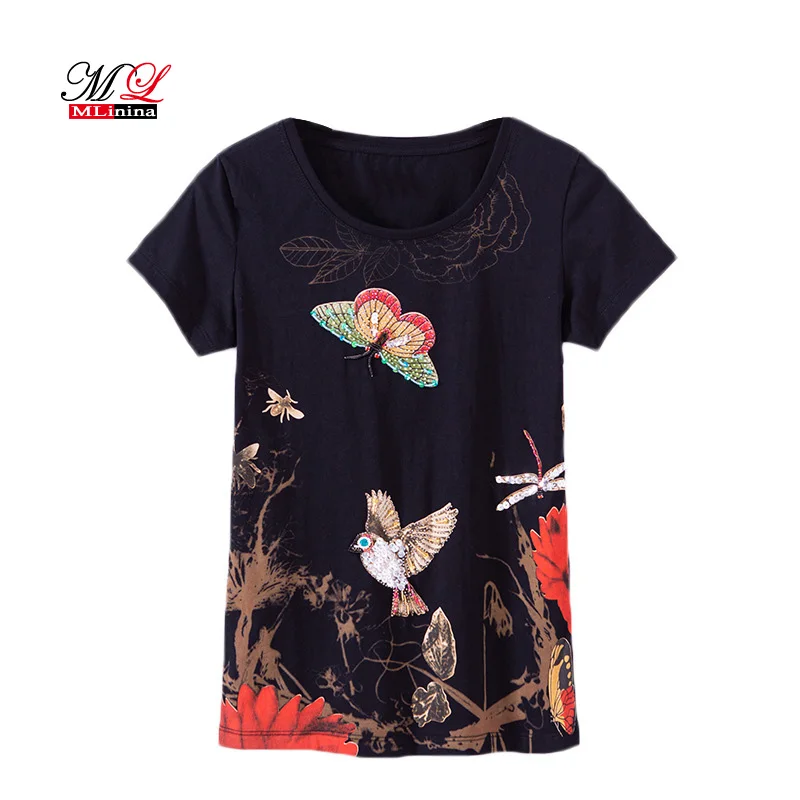 Lusumily T-shirts Women's Summer Cotton Shirt Casual Tops Female Sequins Kawaii Plus Size Tshirt White Black Streetwear Girl Tee
Lusumily T-shirts Women's Summer Cotton Shirt Casual Tops Female Sequins Kawaii Plus Size Tshirt White Black Streetwear Girl Tee