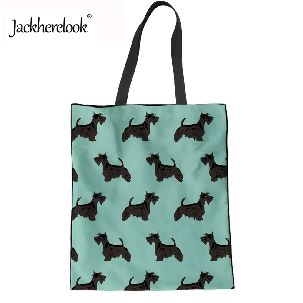 Jackherelook Cute Animal Scottish Terrier Printed Ladies Shopper Bags Reusable Casual Canvas Tote Eco Bag for Women Large Bolsas
Jackherelook Cute Animal Scottish Terrier Printed Ladies Shopper Bags Reusable Casual Canvas Tote Eco Bag for Women Large Bolsas