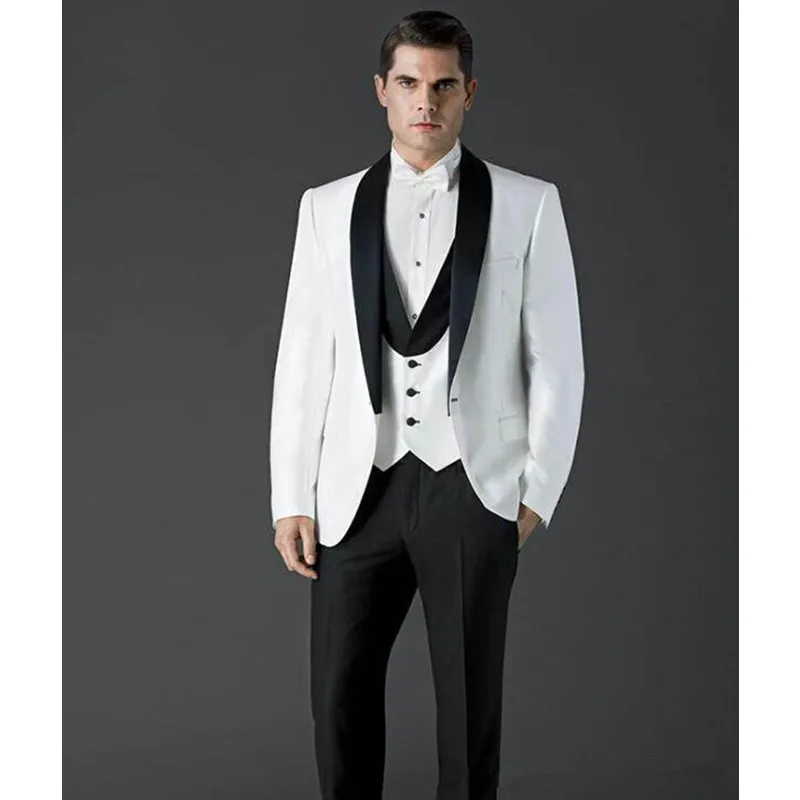 2019 Smart Casual Men Suit Set Terno Slim Fit White Groom Tuxedo Groomsmen Suit Men Suits For Prom Wedding (Jacket+Pants+Vest)
2019 Smart Casual Men Suit Set Terno Slim Fit White Groom Tuxedo Groomsmen Suit Men Suits For Prom Wedding (Jacket+Pants+Vest)