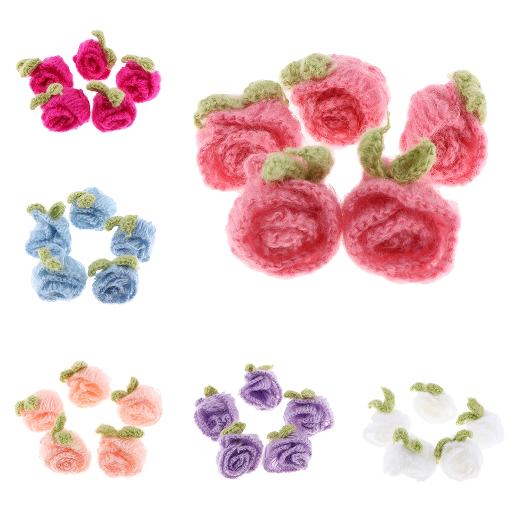 5Pcs Handmade Crochet Flower Rose Appliques Headband Hat Bags Clothes Hairpin Headwear DIY handmade Crafts Accessories
5Pcs Handmade Crochet Flower Rose Appliques Headband Hat Bags Clothes Hairpin Headwear DIY handmade Crafts Accessories