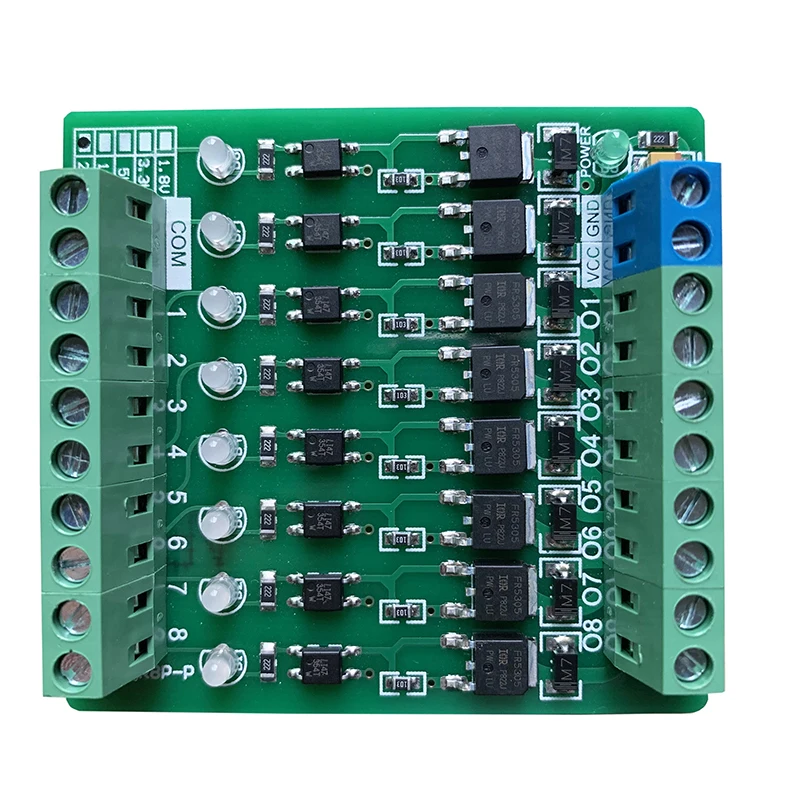 8 Channel Microcontroller PLC Output Amplifier Board Transistor Extension Board PNP 3.3V/5V/12V/24V
8 Channel Microcontroller PLC Output Amplifier Board Transistor Extension Board PNP 3.3V/5V/12V/24V