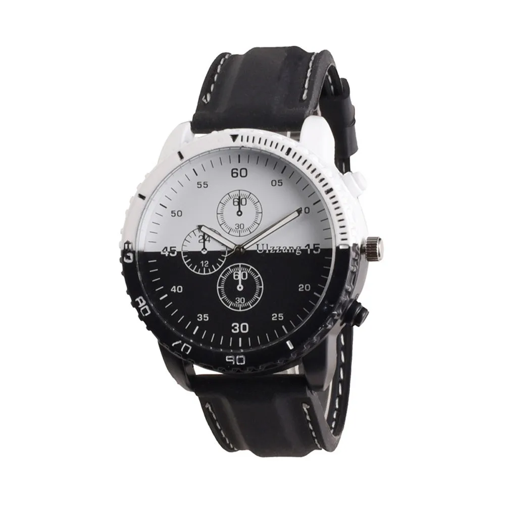 Fashion Men Watch Personality Creative Splicing Dial Large Dial Black And White Contrast Design Quartz Wrist Watch reloje hombre
Fashion Men Watch Personality Creative Splicing Dial Large Dial Black And White Contrast Design Quartz Wrist Watch reloje hombre