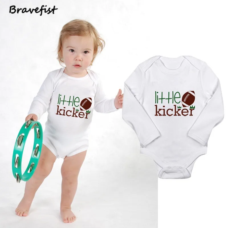 Hot Sale Baby Bodysuits Kids Clothes For Boys Girls Summer Autumn Long Sleeve Infant Jumpsuits Little Kicker Print Onesie Tees
Hot Sale Baby Bodysuits Kids Clothes For Boys Girls Summer Autumn Long Sleeve Infant Jumpsuits Little Kicker Print Onesie Tees