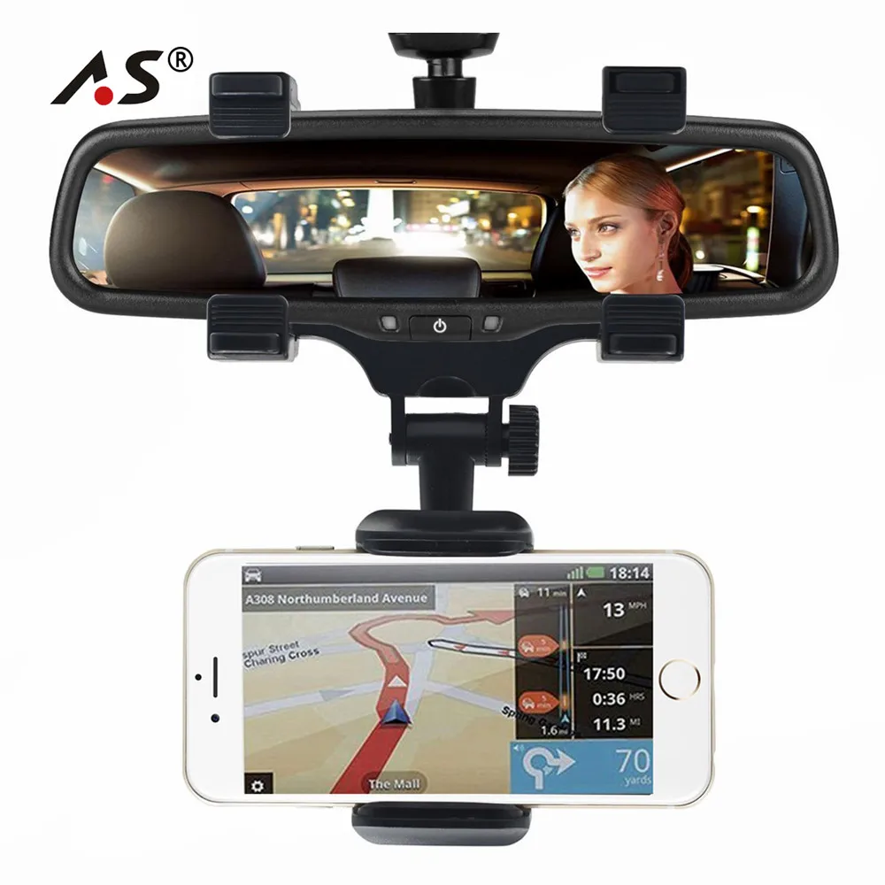 HOT Brand New Car Phone Mount Car Rearview Mirror Mount Truck Auto Cell Phone Holder for iPhone Samsung GPS Smartphone Stand
HOT Brand New Car Phone Mount Car Rearview Mirror Mount Truck Auto Cell Phone Holder for iPhone Samsung GPS Smartphone Stand