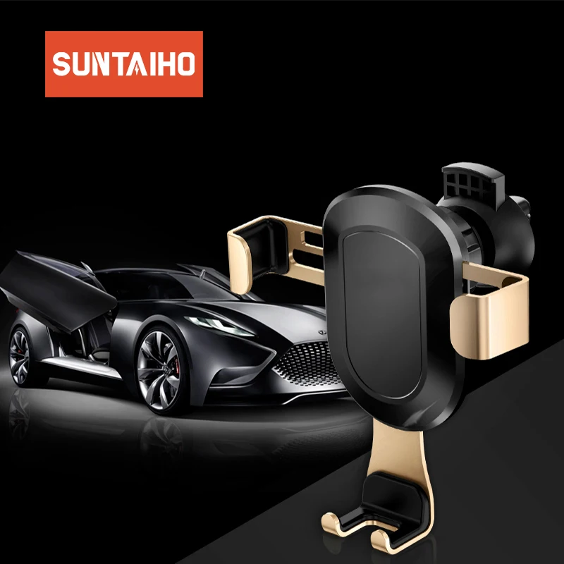 Suntaiho for iphone 7 plus Air Vent Mount Car Phone Holder samsung s9 Gravity stand holder X 8 6s | Мобильные телефоны и