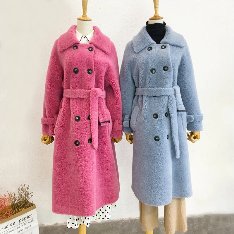 DASSWEI Sheep Shearing Coat For Women 2019 Autumn Winter New Fashion Long Outwear Thick Warm Luxury Fur Coat With Belt for Slim
DASSWEI Sheep Shearing Coat For Women 2019 Autumn Winter New Fashion Long Outwear Thick Warm Luxury Fur Coat With Belt for Slim