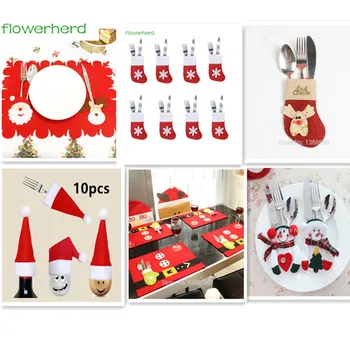 Christmas Decorations Knife Fork Set Table Decor Santa Claus Dinner Table Mats Wine Bottle Ware New Year Party Decor For Home
Christmas Decorations Knife Fork Set Table Decor Santa Claus Dinner Table Mats Wine Bottle Ware New Year Party Decor For Home