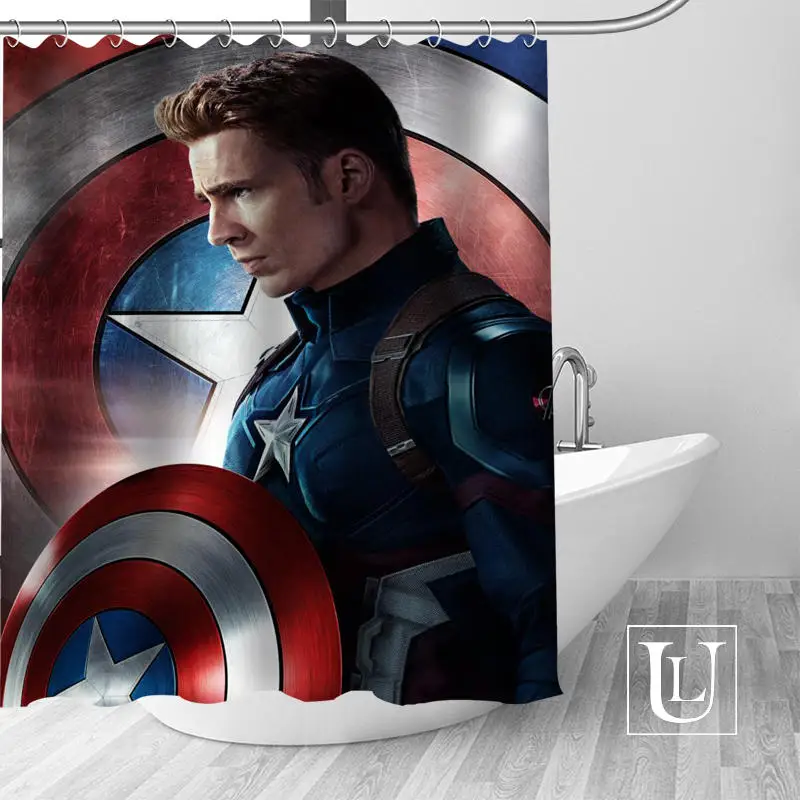 Captain America Shower Curtains Custom Design Creative Shower Curtain Bathroom Waterproof Polyester Fabric
Captain America Shower Curtains Custom Design Creative Shower Curtain Bathroom Waterproof Polyester Fabric