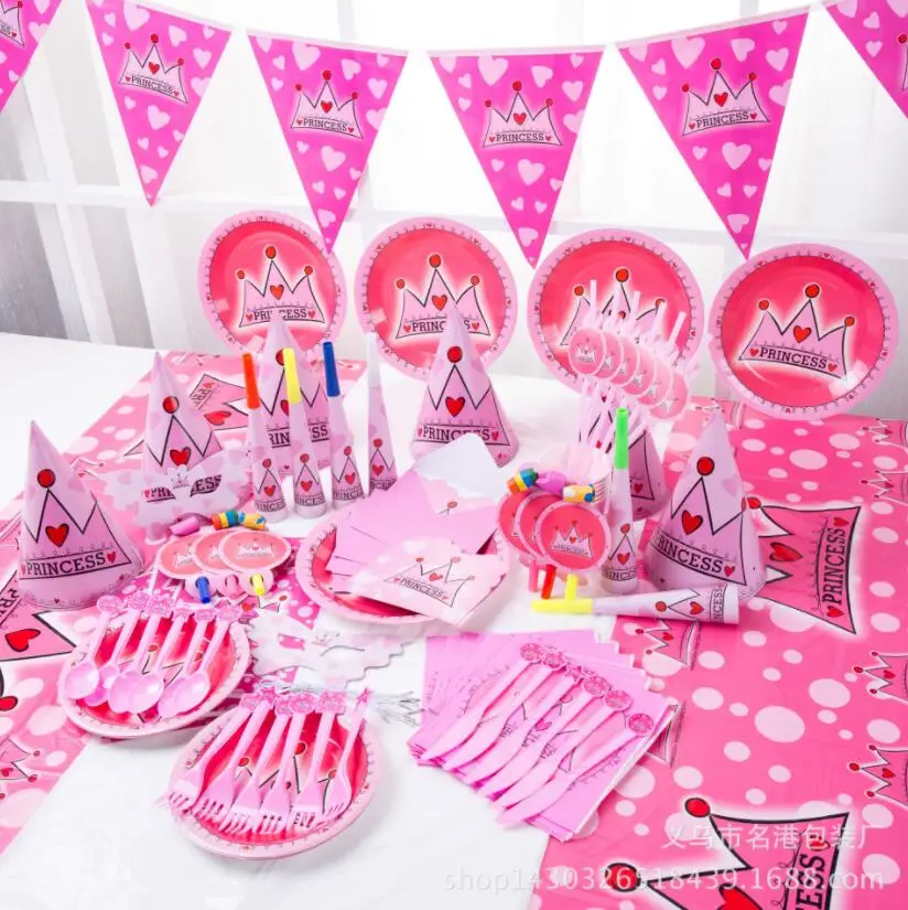 Baby girl crown happy Birthday kids Party Decorations paper plate cup flag Party Supplies Tableware Set Baby Shower Favor
Baby girl crown happy Birthday kids Party Decorations paper plate cup flag Party Supplies Tableware Set Baby Shower Favor