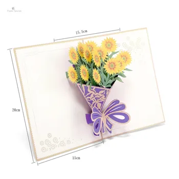 PAPER SPIRITZ laser cut 3D flower bouquet paper pop up card with blank envelope invitations greeting cards thank you invitation
PAPER SPIRITZ laser cut 3D flower bouquet paper pop up card with blank envelope invitations greeting cards thank you invitation
