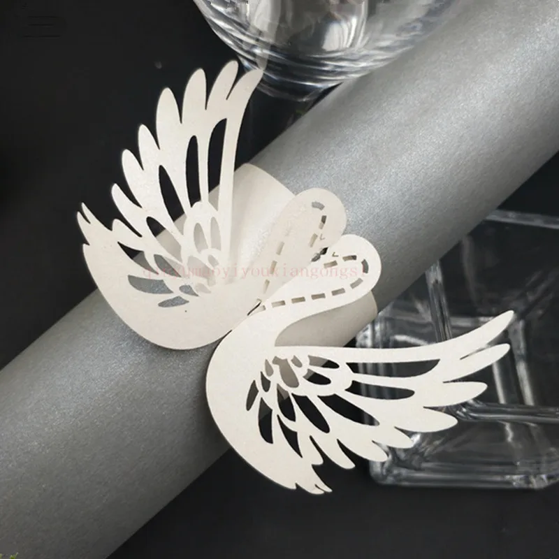 100Pcs/lot Laser Cut Hollow Swan Napkin Rings Holders Party Wedding Favors For Bodas Table Decoration 6Z-SH885
100Pcs/lot Laser Cut Hollow Swan Napkin Rings Holders Party Wedding Favors For Bodas Table Decoration 6Z-SH885