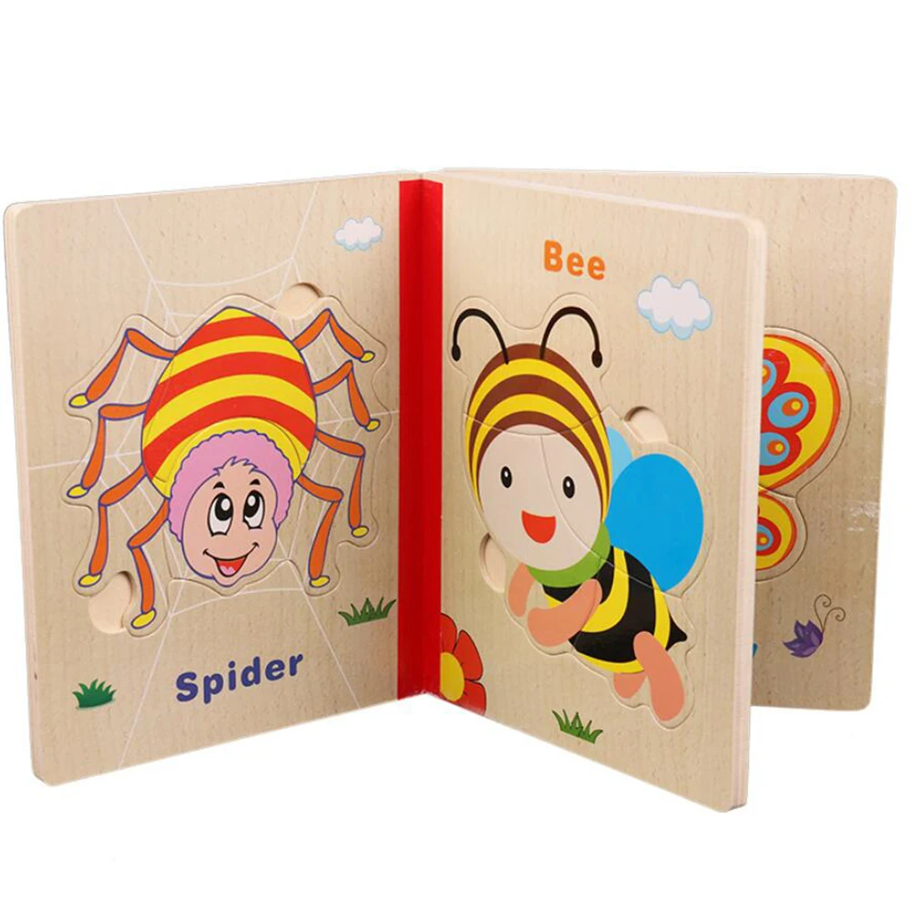 Wooden Puzzle Book 3D Magnetic Math Tangram Brain Toys Cartoon Six Pages Intelligence Educational IQ Book Puzzle for Children
Wooden Puzzle Book 3D Magnetic Math Tangram Brain Toys Cartoon Six Pages Intelligence Educational IQ Book Puzzle for Children