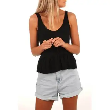 2018 New Fashion Women Summer Casual Pure Color Sleeveless Vest Top Shirt Blouse Casual Tank Tops Shirt
2018 New Fashion Women Summer Casual Pure Color Sleeveless Vest Top Shirt Blouse Casual Tank Tops Shirt