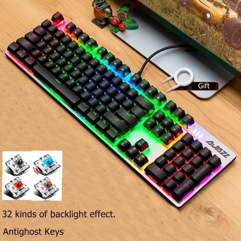 Ajazz Mechanical Warfare Antighosting 104 Key USB Wired Mechanical Keyboard Computer Keyboard With Variety of Light Effect
Ajazz Mechanical Warfare Antighosting 104 Key USB Wired Mechanical Keyboard Computer Keyboard With Variety of Light Effect