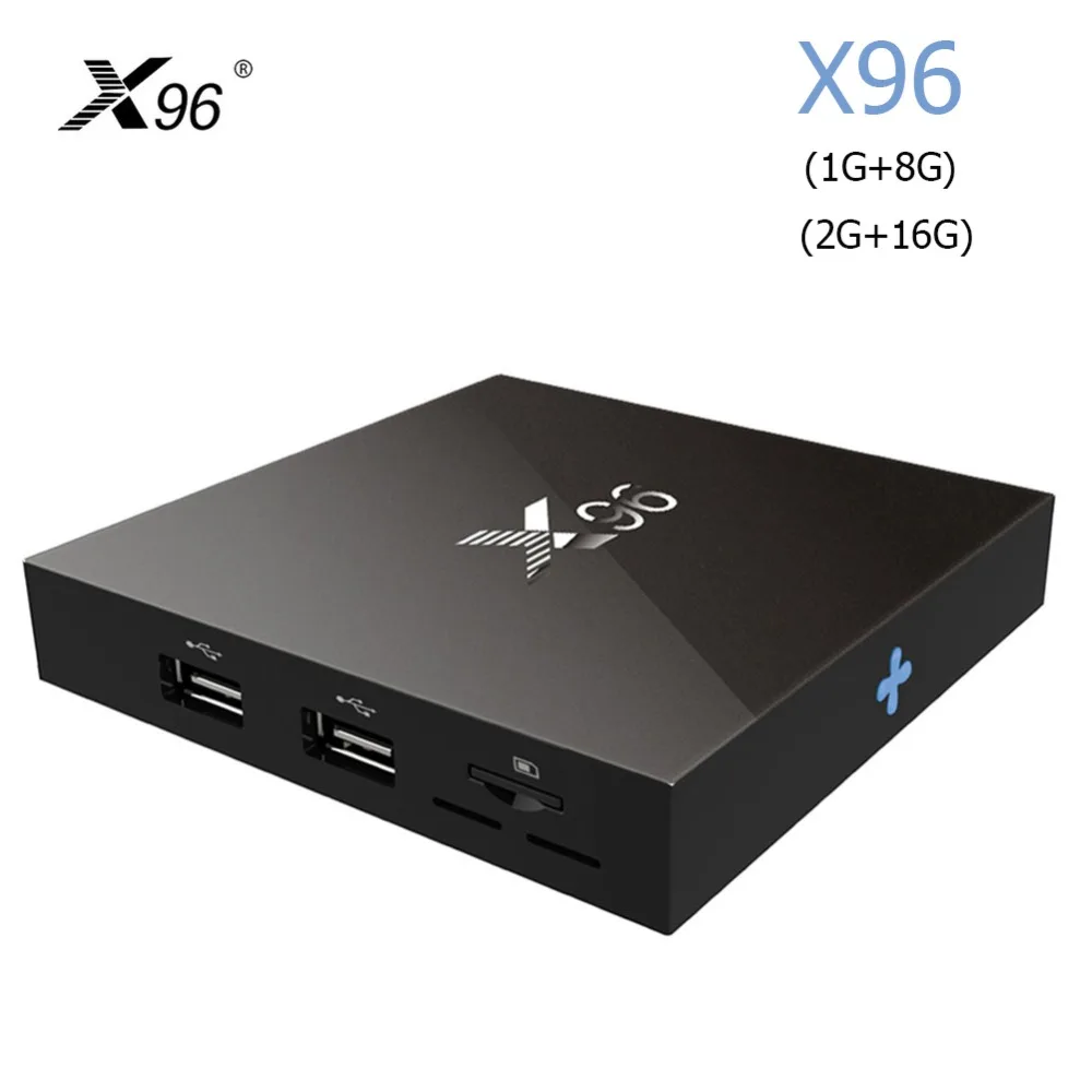 

X96 Amlogic S905X 2GB 16GB/1GB 8GB Quad Core Smart Android 6.0 Set TV Box 4K 2.4G Wifi HD 2.0A HDR10 Smart TV Box Media Player