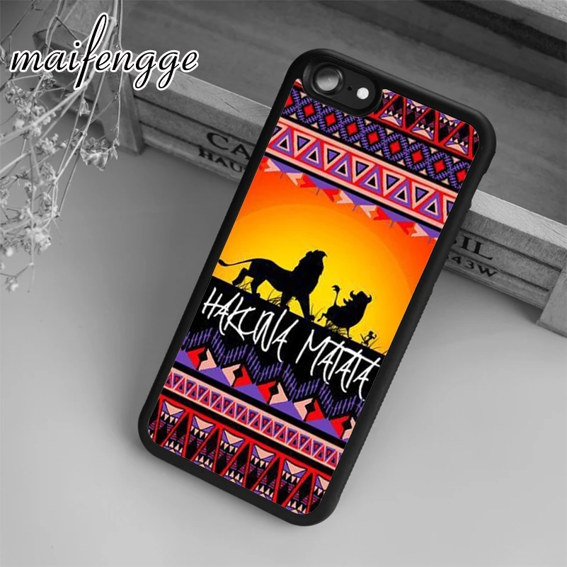maifengge Lion King Hakuna Matata Case For iPhone 6 6S 7 8 Plus X 5 5S SE Case cover for Samsung S5 S6 S7 edge S8 Plus shell
maifengge Lion King Hakuna Matata Case For iPhone 6 6S 7 8 Plus X 5 5S SE Case cover for Samsung S5 S6 S7 edge S8 Plus shell
