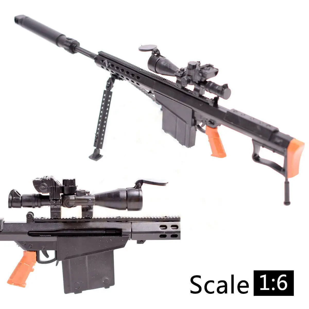1:6 M82A1 Barrett снайперская винтовка сборка Игрушечная модель пистолета сборки Пазлы