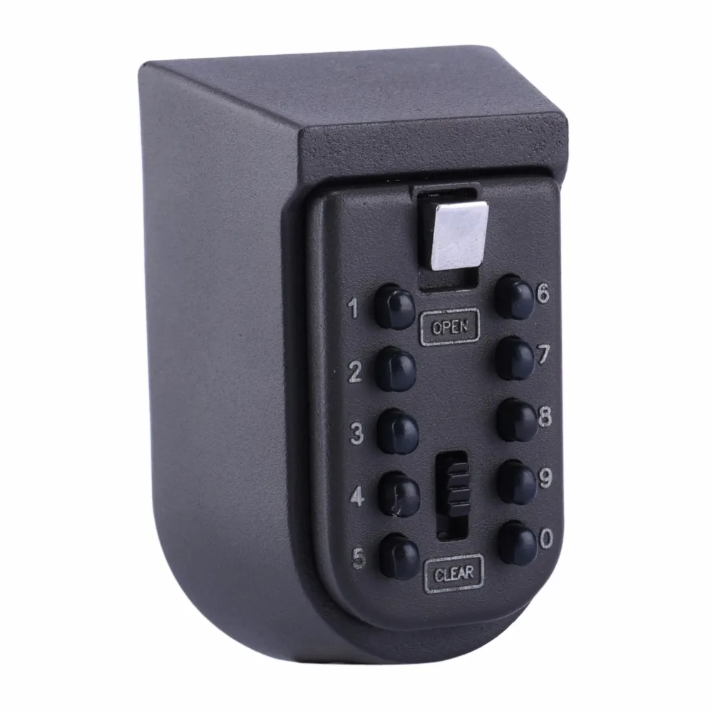 Wall Mounted Key Safe Storage Organizer Box With Combination Lock 10-Digital Password Weatherproof Cover For Home Outdoor Use
Wall Mounted Key Safe Storage Organizer Box With Combination Lock 10-Digital Password Weatherproof Cover For Home Outdoor Use