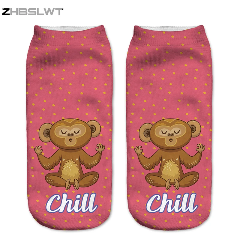 ZHBSLWT New Design Women Socks Meditate Monkeys 3D Printing Socks Low Cut Ankle Sock Cartoon Cotton Socks
ZHBSLWT New Design Women Socks Meditate Monkeys 3D Printing Socks Low Cut Ankle Sock Cartoon Cotton Socks