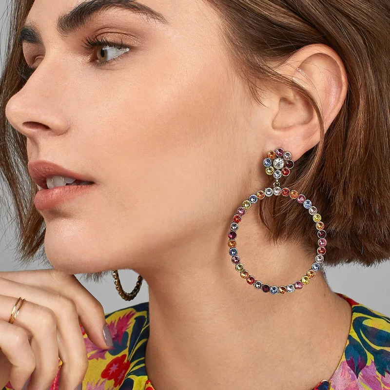 JUJIA Fashion Jewelry Full Crystal Round Pendant Earrings For Women Party Wedding Jewelry Gift Wholesale
JUJIA Fashion Jewelry Full Crystal Round Pendant Earrings For Women Party Wedding Jewelry Gift Wholesale