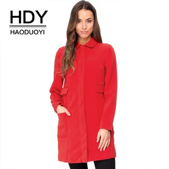 HDY Haoduoyi Women Solid Coat Turn-down Collar Pocket Zipper Long Sleeve Sweet Loose Brief Elegant Outwear Warm Coat
HDY Haoduoyi Women Solid Coat Turn-down Collar Pocket Zipper Long Sleeve Sweet Loose Brief Elegant Outwear Warm Coat