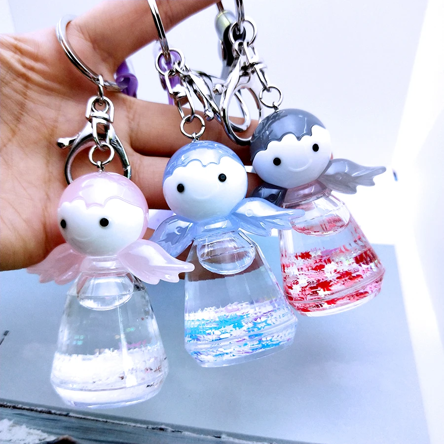 2019 Crystal Angel Acrylic keychain Moving Liquid Angel Wing Key Ring Glitter Quicksand Keyring Bag Key Pendant Women Men Gift
2019 Crystal Angel Acrylic keychain Moving Liquid Angel Wing Key Ring Glitter Quicksand Keyring Bag Key Pendant Women Men Gift