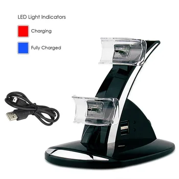 Dual LED Indicator USB Port Charger Dock for Joystick PS3 Charging Station PlayStation 3 Dualshock 3 Controller Charger Stand
Dual LED Indicator USB Port Charger Dock for Joystick PS3 Charging Station PlayStation 3 Dualshock 3 Controller Charger Stand