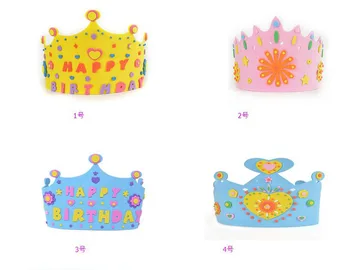 100PCS EVA Foam Birthday Crown for Children Birthday Party Hat Caps Self-adhesive DIY Handmade 3D Eva Crown Hat Craft Kits
100PCS EVA Foam Birthday Crown for Children Birthday Party Hat Caps Self-adhesive DIY Handmade 3D Eva Crown Hat Craft Kits