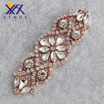 XINFANGXIU (30pieces)Rose gold small beaded applique diamante crystal rhinestone applique bridal headband appplique for wedding
XINFANGXIU (30pieces)Rose gold small beaded applique diamante crystal rhinestone applique bridal headband appplique for wedding