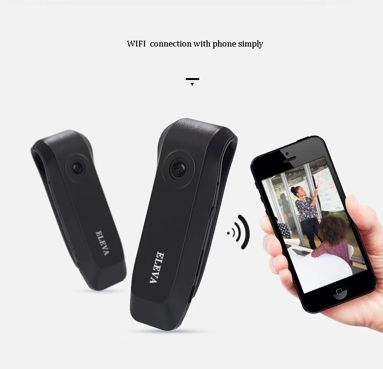 Mini WIFI Camera Back Clip Design Automatic Loop Recording One-button Operation Wide Angle Lens HD Micro Camcorder Baby Monitor
Mini WIFI Camera Back Clip Design Automatic Loop Recording One-button Operation Wide Angle Lens HD Micro Camcorder Baby Monitor