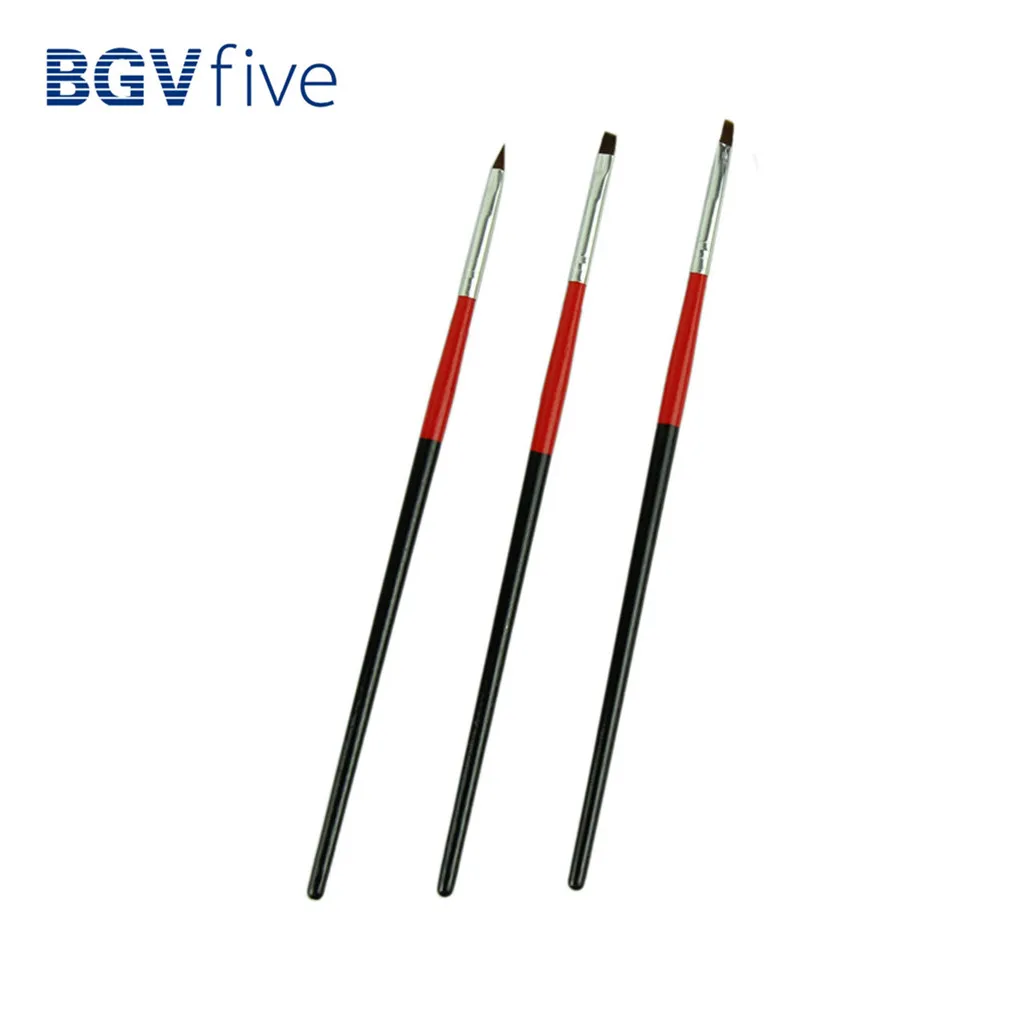 BGVfiveHONGNUO 3pcs/set Nail Art Brushes Set Nail Makeup Tools Painting Pen for False Nail Tips Nail Gel Polish Red
BGVfiveHONGNUO 3pcs/set Nail Art Brushes Set Nail Makeup Tools Painting Pen for False Nail Tips Nail Gel Polish Red