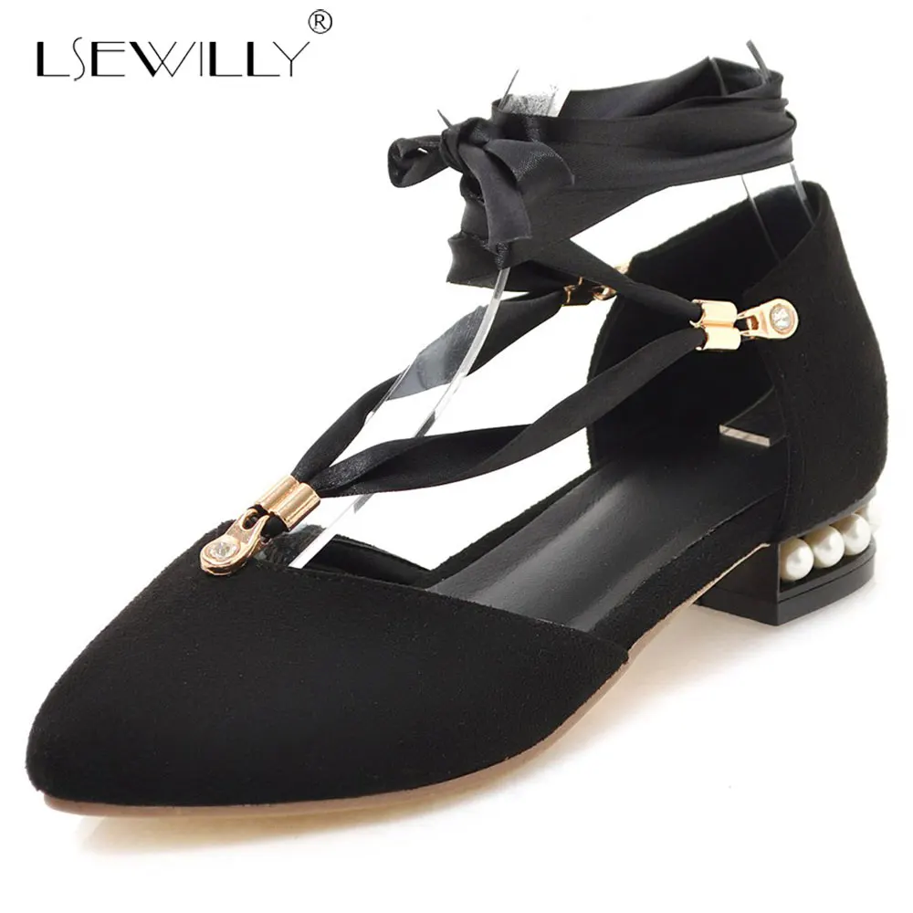 Lsewilly Fashion Woman low heel pointed toe Shoes T-strap women sandals suede comfort lace up shoes woman Size 31-48 E713
Lsewilly Fashion Woman low heel pointed toe Shoes T-strap women sandals suede comfort lace up shoes woman Size 31-48 E713