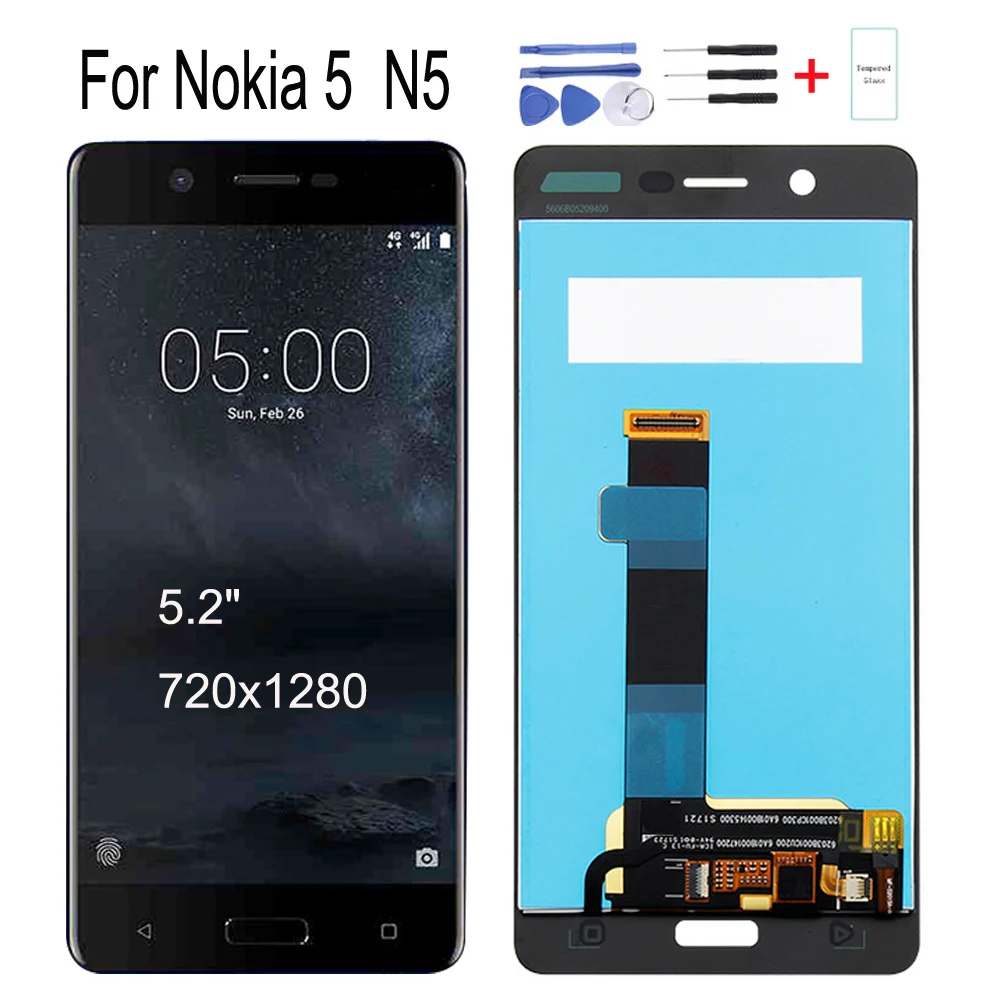 5.2 inch LCD Display Digitizer Touch Screen for Nokia 5 N5 TA-1053 TA-1024 TA-1044 TA-1027 Assembly Replacement Parts
5.2 inch LCD Display Digitizer Touch Screen for Nokia 5 N5 TA-1053 TA-1024 TA-1044 TA-1027 Assembly Replacement Parts