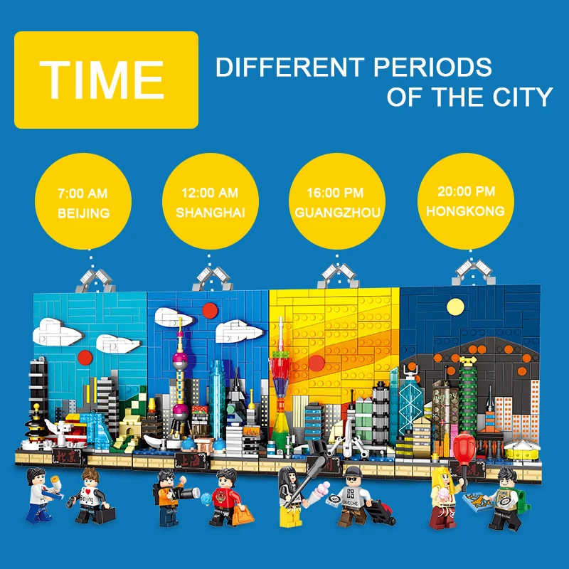 Guangzhou Hongkong Beijing Shanghai City miniature Building Blocks set DIY Educational Bricks Model Toys for Children Kids Gifts
Guangzhou Hongkong Beijing Shanghai City miniature Building Blocks set DIY Educational Bricks Model Toys for Children Kids Gifts