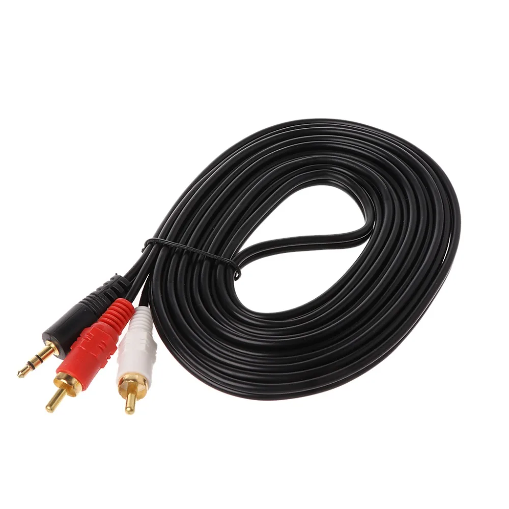 3M 3.5MM Audio Male to 2 RCA Male Stereo Music Cable Cord Wire for Mp3 Pod Phone TV Sound Speaker
3M 3.5MM Audio Male to 2 RCA Male Stereo Music Cable Cord Wire for Mp3 Pod Phone TV Sound Speaker