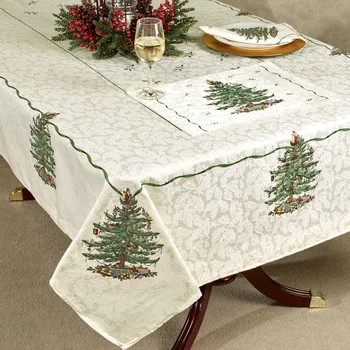 Table Cloth Christmas Tree Printed Fabric Jacquard Tablecloth 60" X 120 " Oblong AF17002
Table Cloth Christmas Tree Printed Fabric Jacquard Tablecloth 60" X 120 " Oblong AF17002