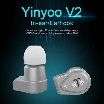 FDBRO Yinyoo High End Earphone V2 3(Final Tuning) Dual Diaphragm 1DD Dynamic Driver gaming headset HIFI Earphones Free Shipping
FDBRO Yinyoo High End Earphone V2 3(Final Tuning) Dual Diaphragm 1DD Dynamic Driver gaming headset HIFI Earphones Free Shipping