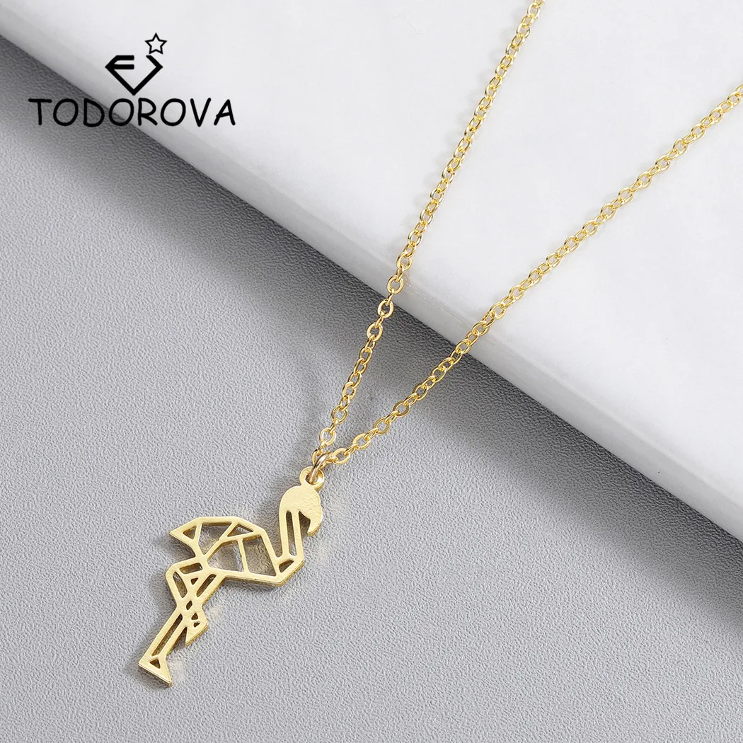 Todorova Minimalis Origami Flamingo Necklace Stainless Steel Geometric Animal Flamingo Necklaces & Pendants Party Accessories
Todorova Minimalis Origami Flamingo Necklace Stainless Steel Geometric Animal Flamingo Necklaces & Pendants Party Accessories