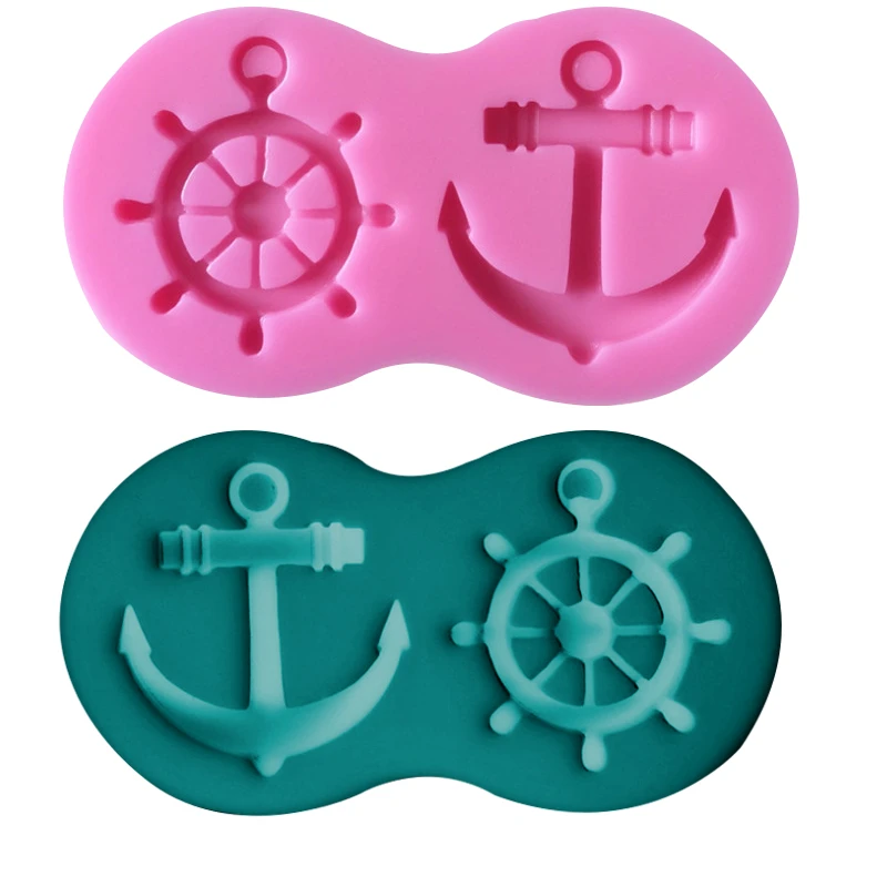 1Pcs Rudder And Anchor Silicone Mold Chocolate Fudge Cake Decorative Fontaine Sailor Sailboat Cookies Baking Tools
1Pcs Rudder And Anchor Silicone Mold Chocolate Fudge Cake Decorative Fontaine Sailor Sailboat Cookies Baking Tools