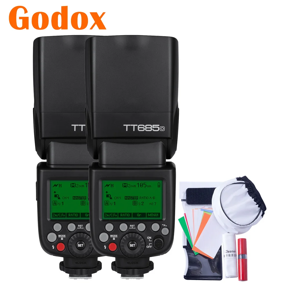 Godox TT685O 2.4G HSS 1/8000s i-TTL GN60 Wireless Speedlite Camera Flash for Olympus Panasonic E-PL6 PL7 PL8 GF1 LX100 X250
Godox TT685O 2.4G HSS 1/8000s i-TTL GN60 Wireless Speedlite Camera Flash for Olympus Panasonic E-PL6 PL7 PL8 GF1 LX100 X250