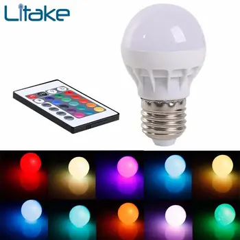 Litake 3W E27 RGB LED Light Bulb Color Changing with Remote Control LED Bulb for Home Party Decoration
Litake 3W E27 RGB LED Light Bulb Color Changing with Remote Control LED Bulb for Home Party Decoration