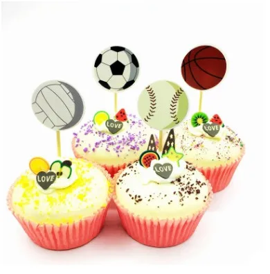 24pcs/pack Kids Favors Football balls Theme Cake Topper Happy Birthday Party Soccer Cupcake Toppers With Decor Baby Shower
24pcs/pack Kids Favors Football balls Theme Cake Topper Happy Birthday Party Soccer Cupcake Toppers With Decor Baby Shower